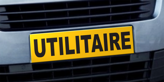 Cache plaque d'immatriculation - UTILITAIRE