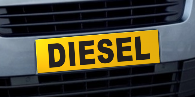 Cache plaque d'immatriculation - DIESEL